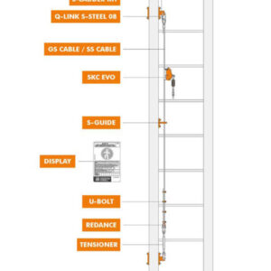 Bộ dây cứu sinh dọc Climbing Technology SKC EVO LINE – SIDE MOUNTING