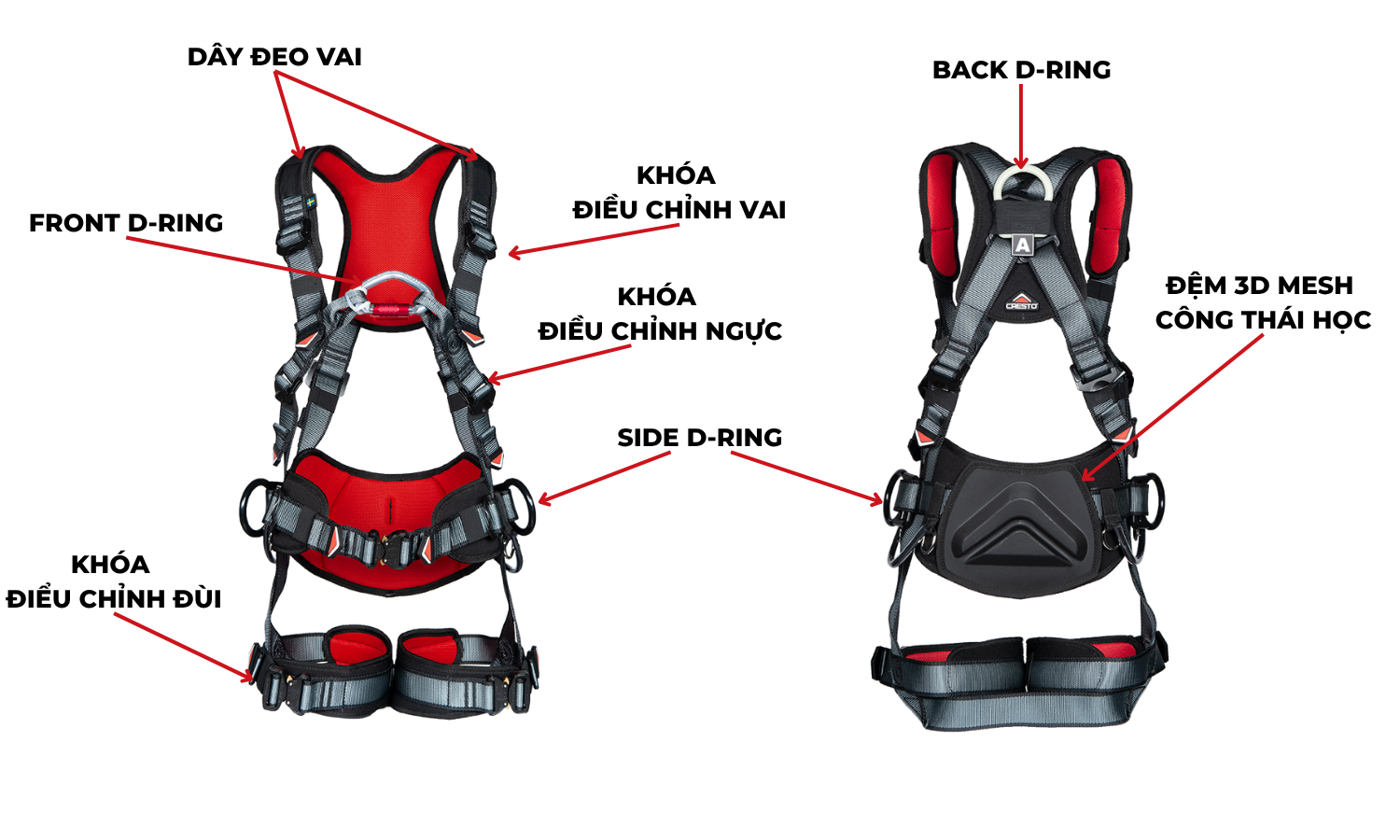 CẤU TẠO DÂY ĐAI AN TOÀN